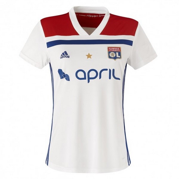 Camiseta Lyon 1ª Mujer 2018-2019 Blanco